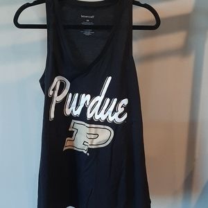 Purdue racer back tank top